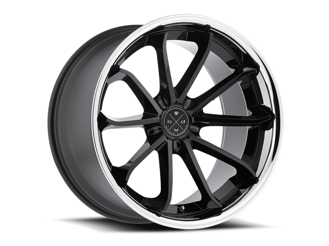 Blaque Diamond Bd23 20x11 5x110 Et20 Gloss Black Chrome Lip Concave Wheels Rims Newegg Com