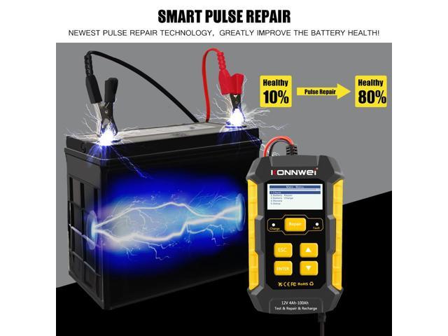 Kw510 battery tester full automatic battery-chargers power puls repair  chargers wet dry lead acid car battery chargers