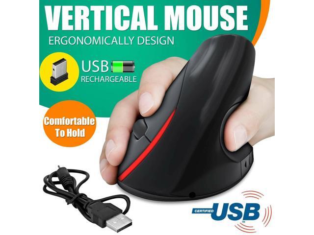 USB Vertical Mouse Ergonomic Optical Wrist Healing Comfort Mouse for Computer PC