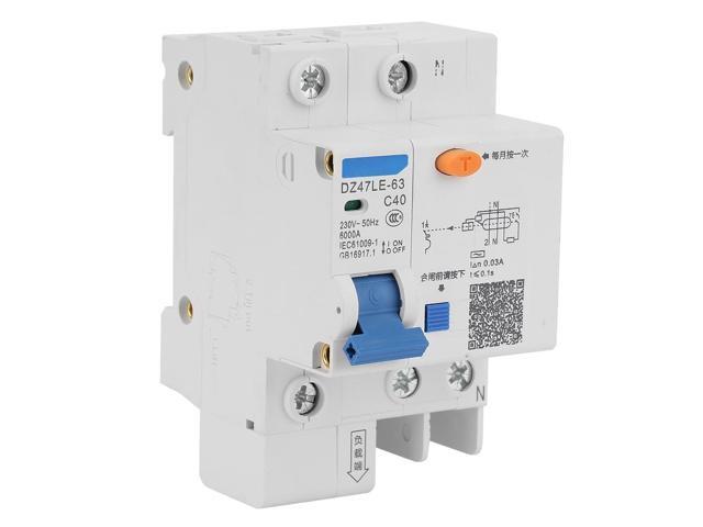 DZ47LE-50 1P+N C40A 40A 230V Earth Leakage Protection Circuit Breaker