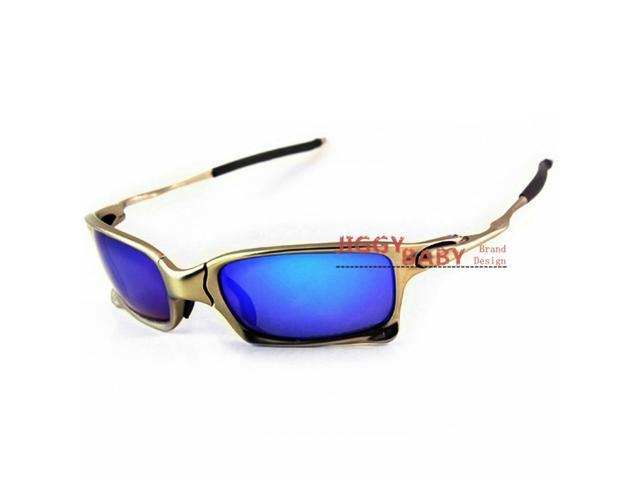 USA X-Metal XX Sunglasses Alloy Frames UV400 Polarized GOLD Iridium Lenses 