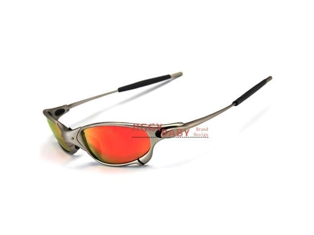 X Metal Juliet Cyclops Sunglasses UV 400 Ruby Polarized Glass Titanium Goggles 
