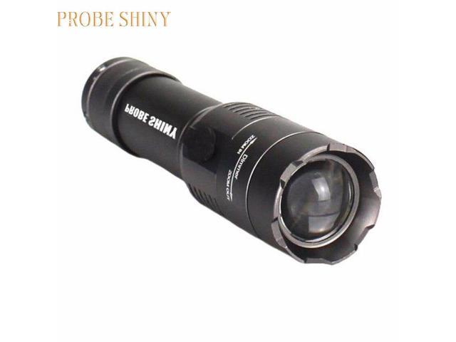 PROBE SHINY LED Tactical Flashlight Torch Lamps  2× 18650 Battery Charger