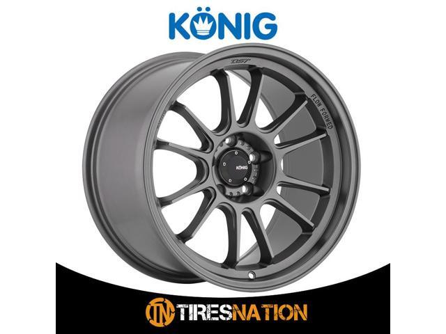 One 17x9 Konig Hypergram 5x114.3 40 Matte Grey Wheel