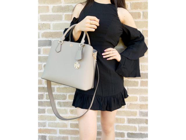 tory burch gray tote