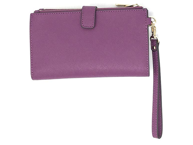 purple michael kors wristlet