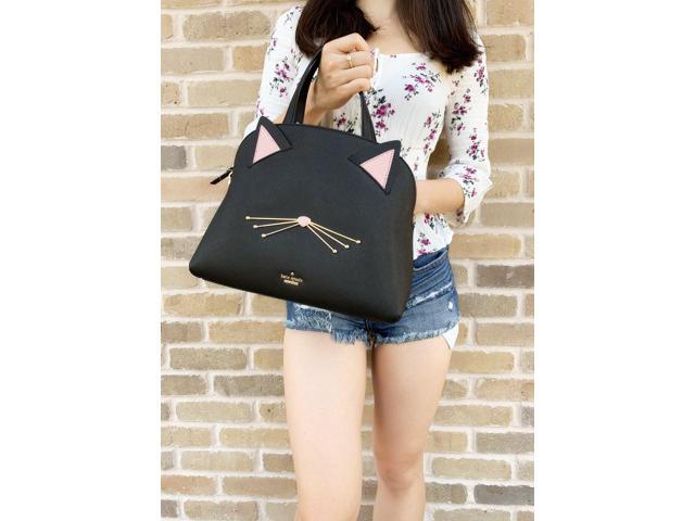 Kate Spade PXRU8519 Cat/'s Meow Cat Lottie Satchel Bag Crossbody