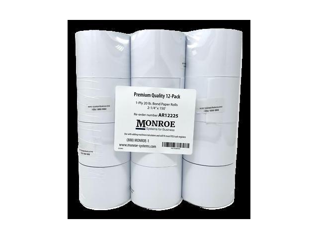 AR12225 20 lb. Bond Paper Rolls - Monroe Systems for Business