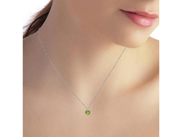 white gold peridot necklace