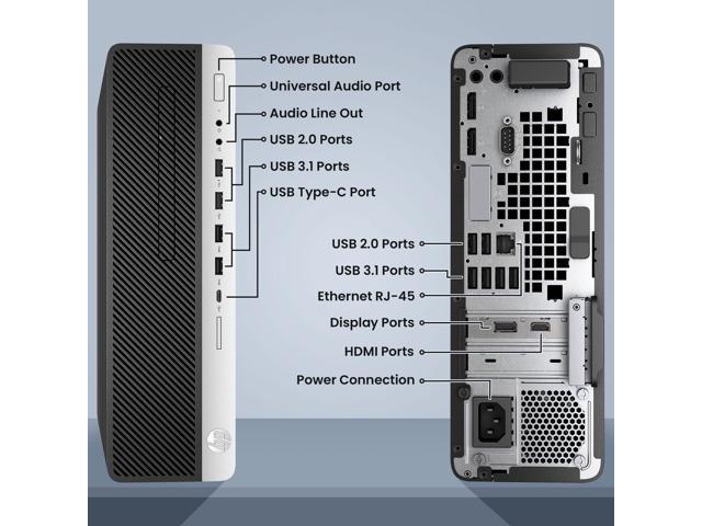 HP G3 Gaming Desktop Computer SFF Intel Core i7-6700 Processor, 32GB DDR4.  512 GB SSD +2TB HDD, 24