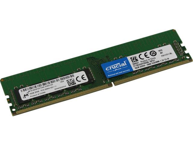3tq40aa 16gb Ecc Udimm Ddr4 2666 Pc4 Memory For Hp Z2 Tower G4 Workstation By Crucial Or Micron Newegg Com