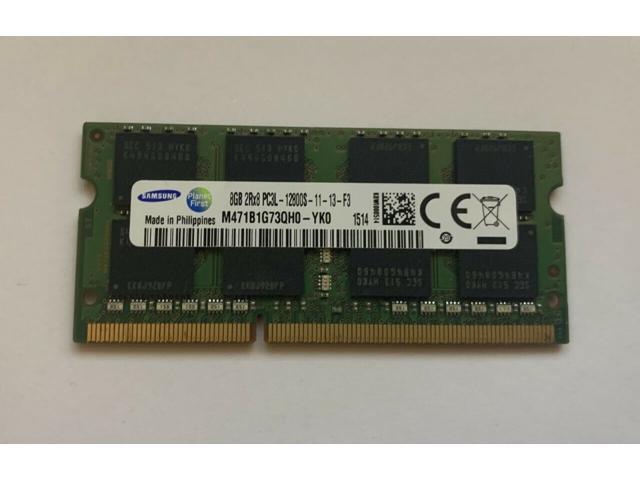 SAMSUNG M471B1G73QH0-YK0 8GB 2Rx8 DDR3 PC3L-12800 1600MHz 1.35 LAPTOP MEMORY RAM