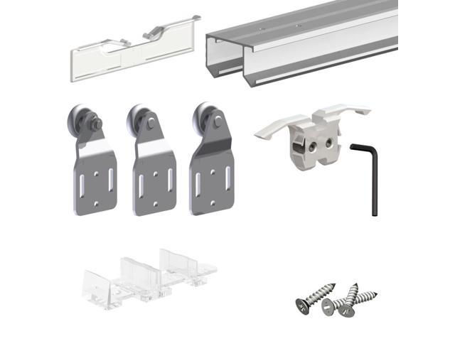 Slid Up 110 Sliding Closet Door Hardware Kit 78 Inch Double