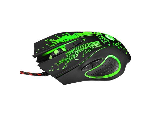 A885 5500DPI 6-Button LED USB Optical Wired Gaming Mouse for Pro Gamer