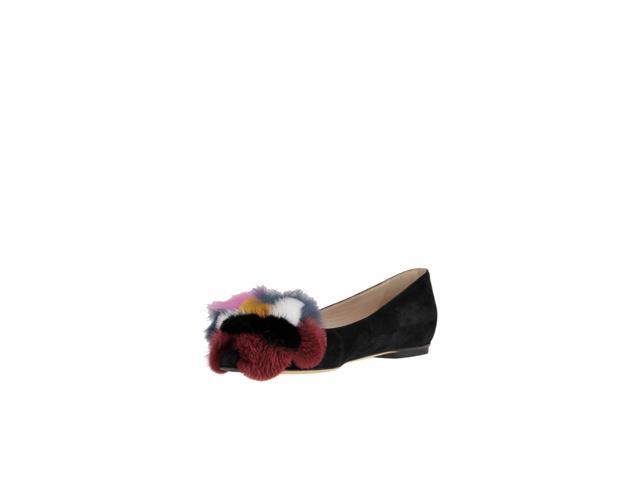 Fendi Women S Mcglcab000006000i Black Leather Flats Newegg Com