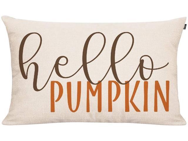 hello pumpkin pillow