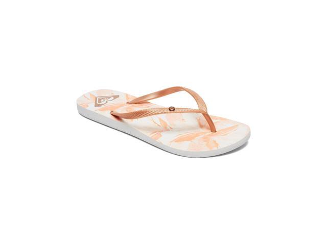 roxy white flip flops