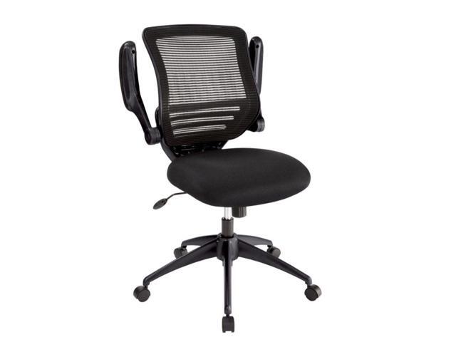 Realspace® Calusa Mesh Managerial Mid-Back Chair, Black ...