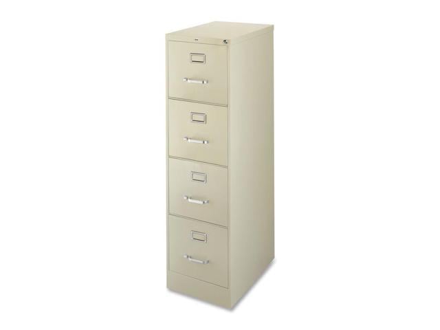 Photo 1 of Lorell Commercial-grade Vertical File - 15" x 22" x 52" - 4 x Drawer(s) for File - Letter - Lockable, Ball-bearing Suspe