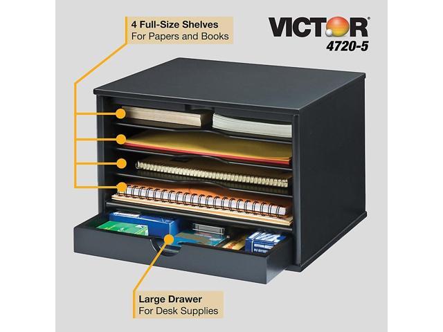 VICTOR 5500-5 Tidy Tower,Black
