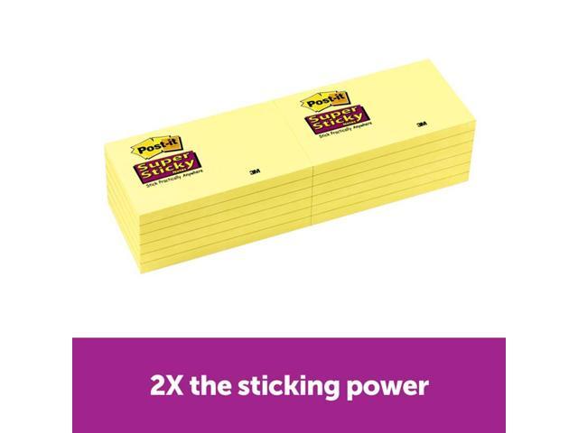 Post-it® Notes Super Sticky PAD,POST-IT 3X5 12,CAYW 655-12SSCY, 1