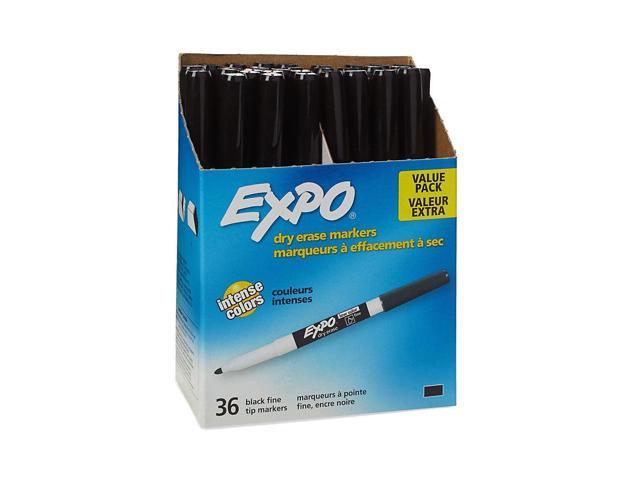 Photo 1 of EXPO Low Odor Dry Erase Marker Fine Point Black 36/Box 1921062