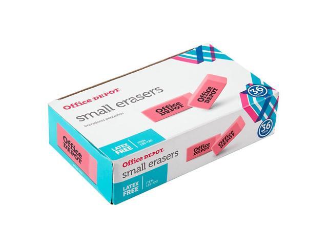 Office Depot Pink Bevel Erasers Small Box Of 36 54123 Newegg Com