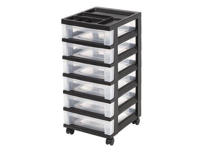 Office Depot Medium Plastic Storage Cart 6 Drawers 26 7 16in H X