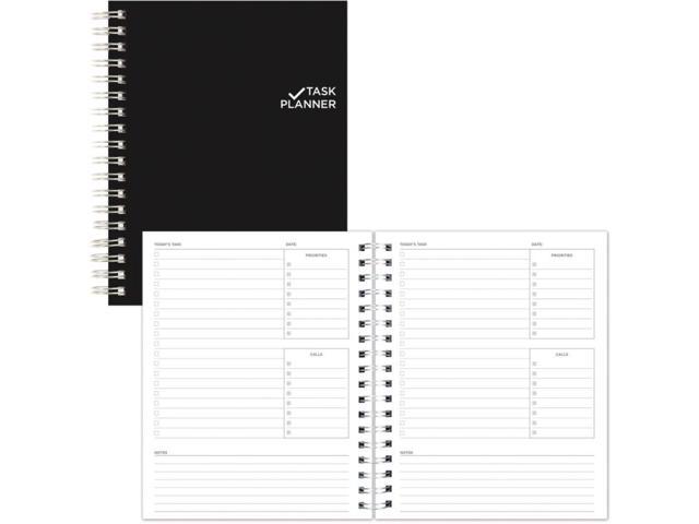 Blueline NotePro Undated Daily Planner 9-1/4 x 7-1/4 Black A29C81