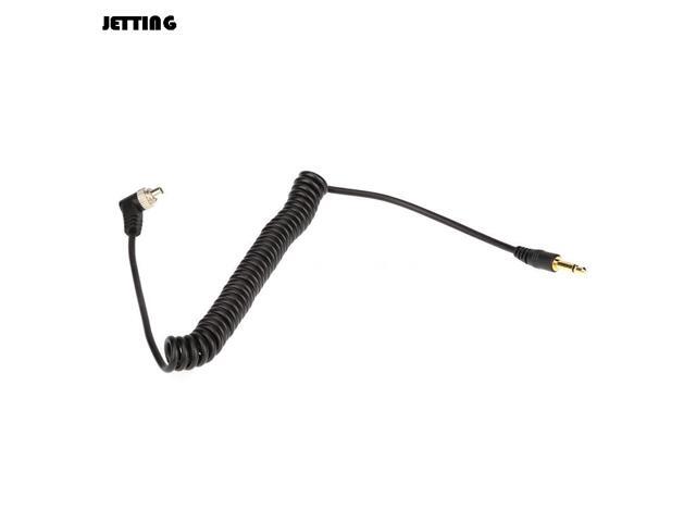 3.5mm to Male PC Flash Sync Cable Screw Lock for Trigger Studio Light ^S