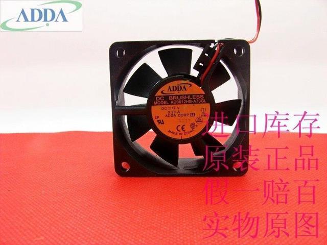 Original FOR ADDA AD0612HB-A70GL 6CM 6025 dual ball bearing cooling fan 12V 0.23A 2 line