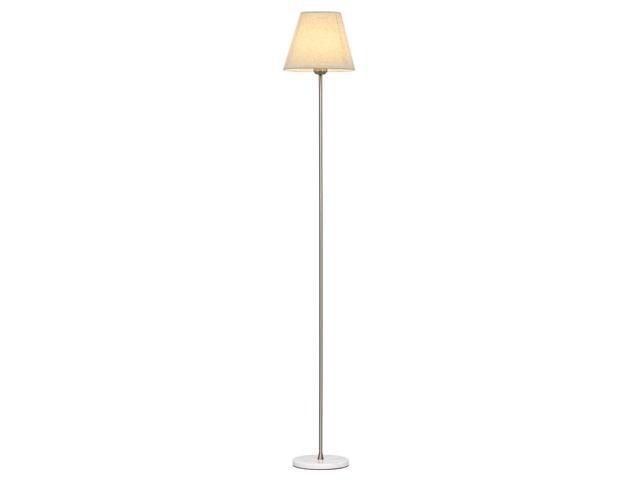 silver floor reading lamp