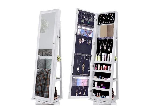 Nex 360 Degree Rotatable Jewelry Cabinet Full Length Mirror