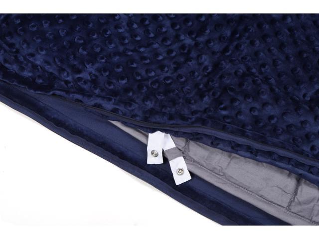 NEX 100% Cotton Adult Weighted Blanket 15lbs, 40” x 60” with Removable