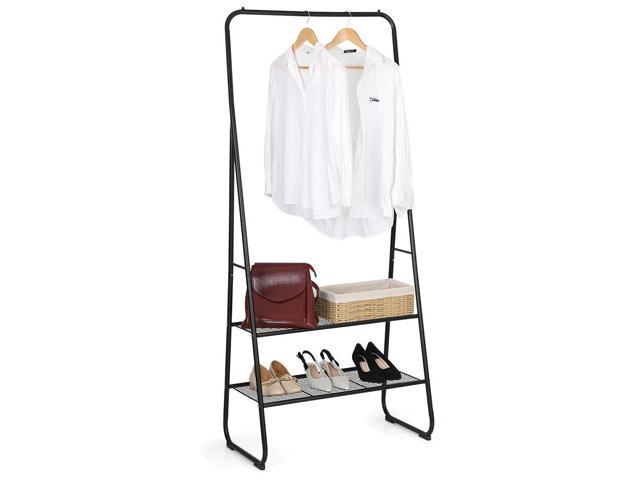 bag with clothes rack