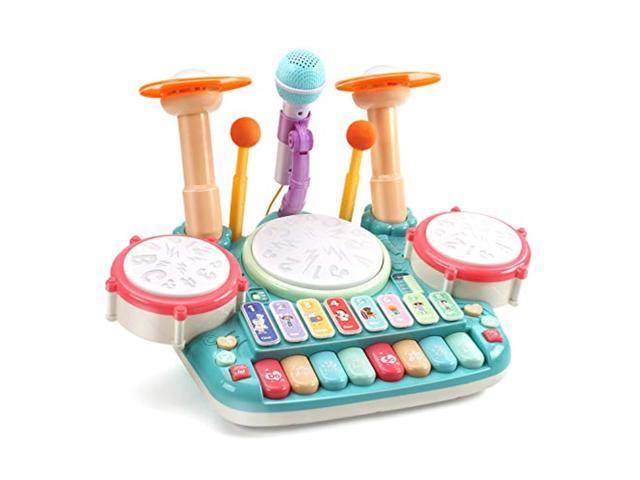 CUTE STONE 5 in 1 Musical Instruments Toys,Kids Electronic Piano Keyboard 