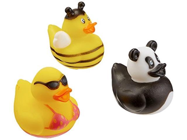 100 PC 2" Rubber Ducky Assortment Classic Bath Toys Kids Prizes Party Favors 