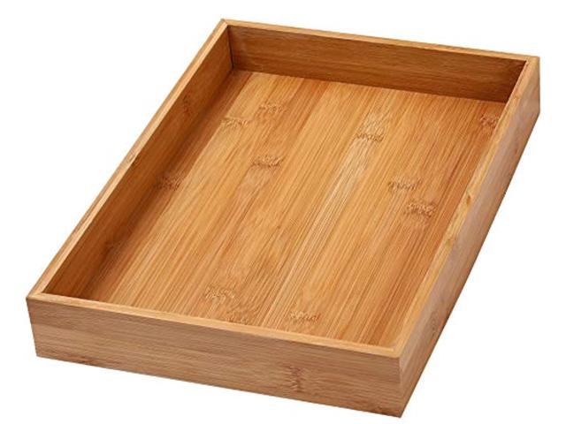 Photo 1 of ***FACTORY SEALED***ybm home bamboo drawer organizer box multi-use storage for junk drawer, office, home, kitchen, bedroom, children room, craft, s