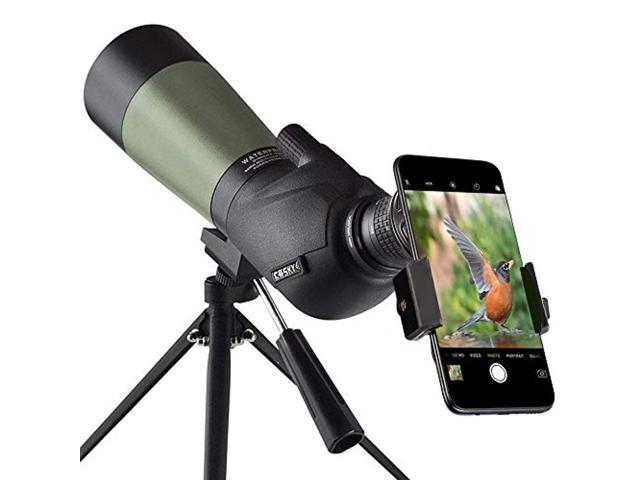 Gosky 20-60x80 Spotting Scope with Tripod Carrying Bag and Smartphone Adapter 