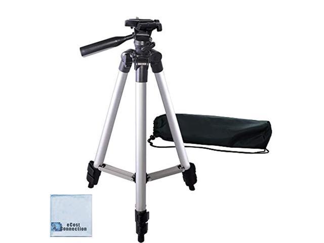 Photo 1 of 50 inch Aluminum Camera Tripod for Canon, Nikon, Sony, Samsung, Olympus, Panasonic & Pentax + eCost Microfiber