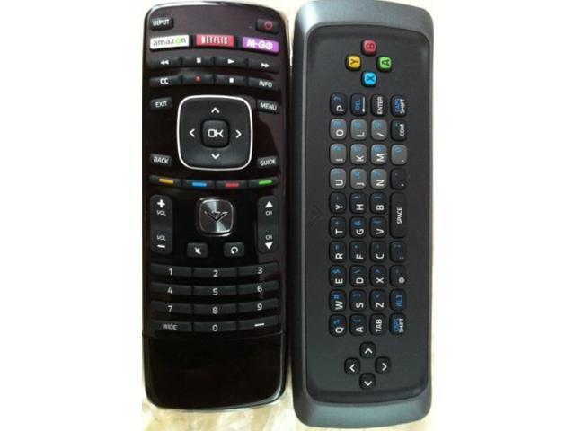 tv remote with keyboard on back