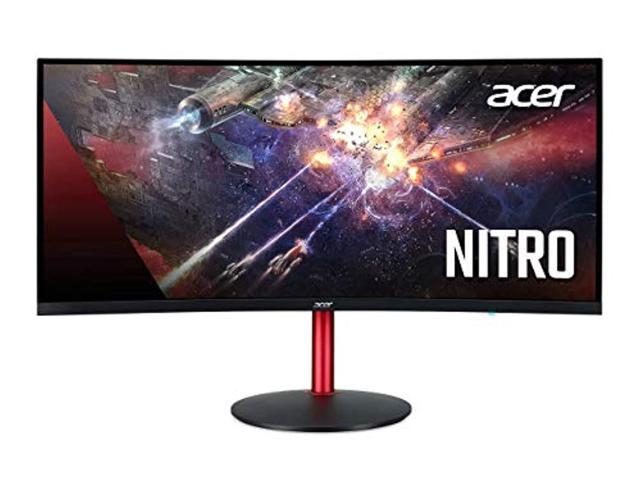 Photo 1 of Acer Nitro XZ342CK Pbmiiphx 34" 1500R Curved WQHD (3440 x 1440) VA Gaming Monitor with AMD Radeon FREESYNC, VESA Certified DisplayHDR400, 95% sRGB, 144Hz, 1ms VRB (Display Port and 2 (UM.CX2AA.P02)