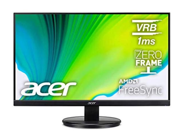Photo 1 of Acer 27.0” 1920 x 1080 VA Zero-Frame Office Home Computer Monitor - AMD FreeSync - 75Hz Refresh - 1ms VRB - Low Blue Light Filter - Tilt and VESA Compatible - HDMI Port 1.4 & VGA Port KB272HL Hbi
