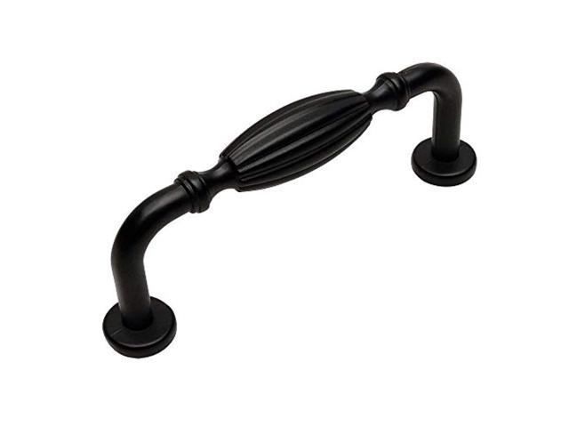 10 Pack 10 Pack 3 Hole Centers 9009BN Cosmas 9009BN Black Nickel Twist Cabinet Hardware Handle Pull 