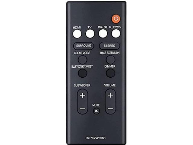 amtone replacement remote control fsr78 zv28960 for yamaha ats-1060 ats1060 ats-1070 ats1070 yas106 yas-106 yas207 yas-207 yas107 yas-107 high fidelity bluetooth soundbar system