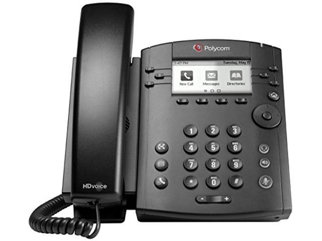 Black with 12' Cord New HD Voice Handset for Polycom VVX IP Phone Charcoal 