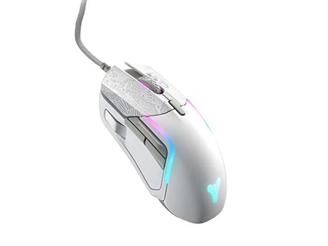 steelseries rival 5 gaming mouse with prismsync rgb lighting and 9 programmable buttons - fps, moba, mmo, battle royale - 18,000 cpi truemove air optical sensor - destiny 2 limited edition design