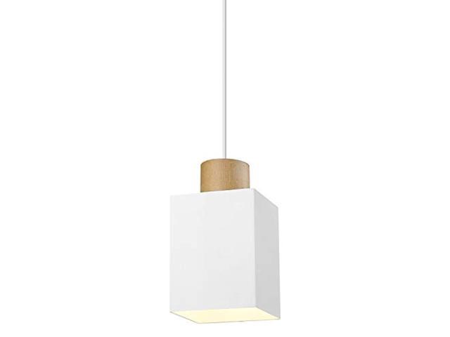 Imego Mini Hanging Light Fixture for Kitchen Island Dining Room Bedroom Set of 3 Modern Metal Pendant Light White & Grey