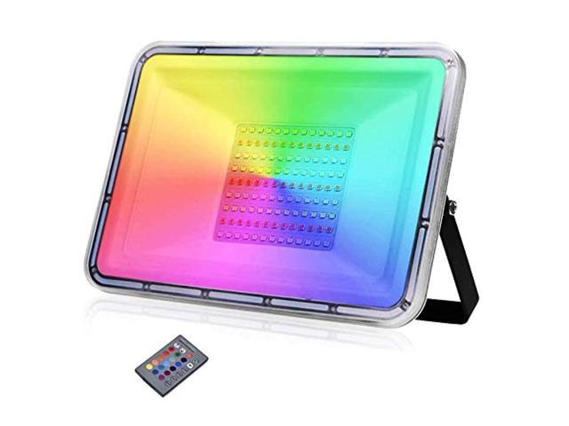 rgb led flood lights, 10w color changing outdoor spotlight with remote  control, ip65 waterproof wall washer light,16 colors 4 modes dimmable stage  lighting - Newegg.com