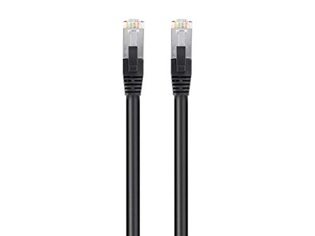 Monoprice Cat6 PoE Ethernet Patch Cable - 7 Feet - Black, 600V ...